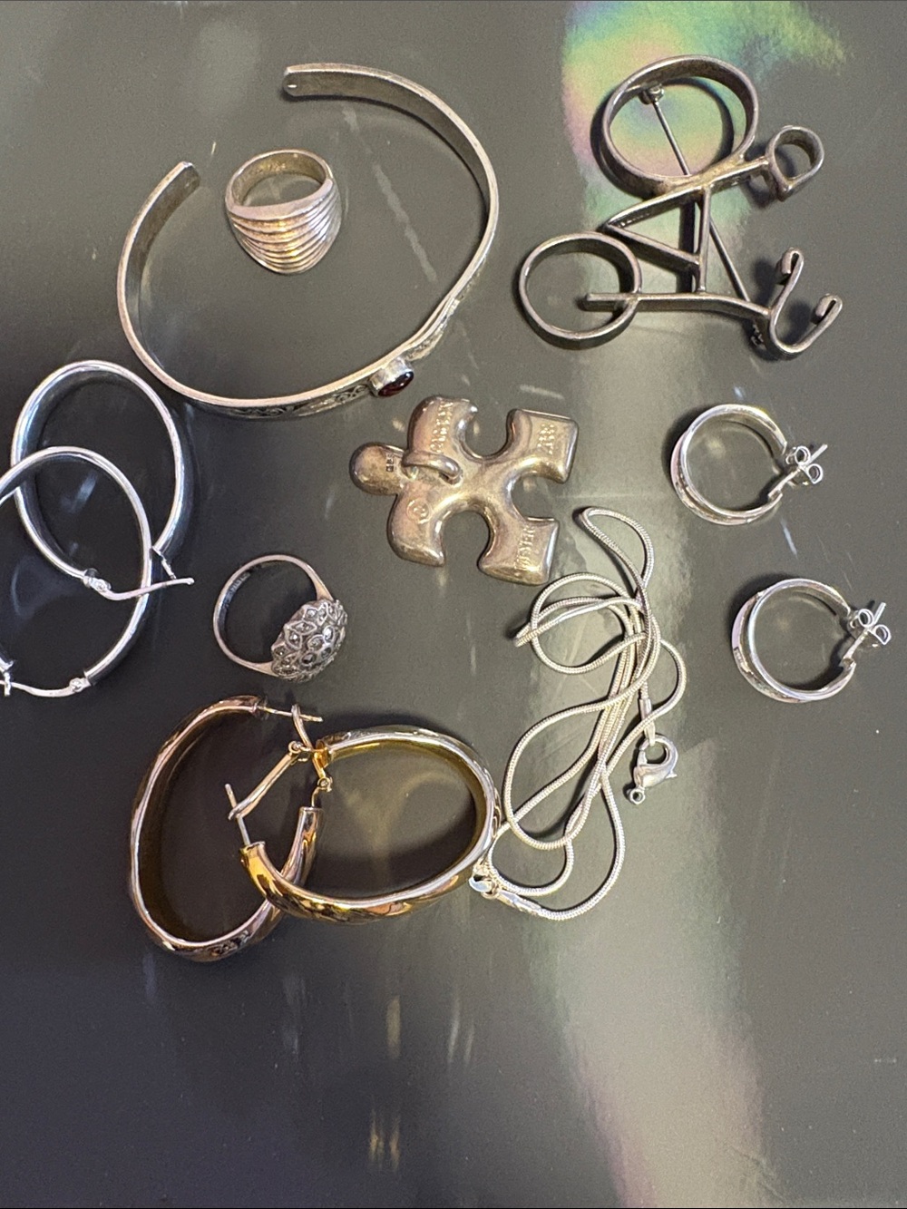 Wearable silver and scrap 97.7 grams